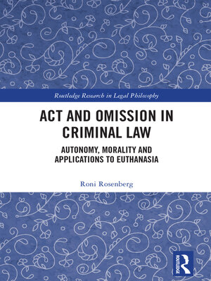 cover image of Act and Omission in Criminal Law